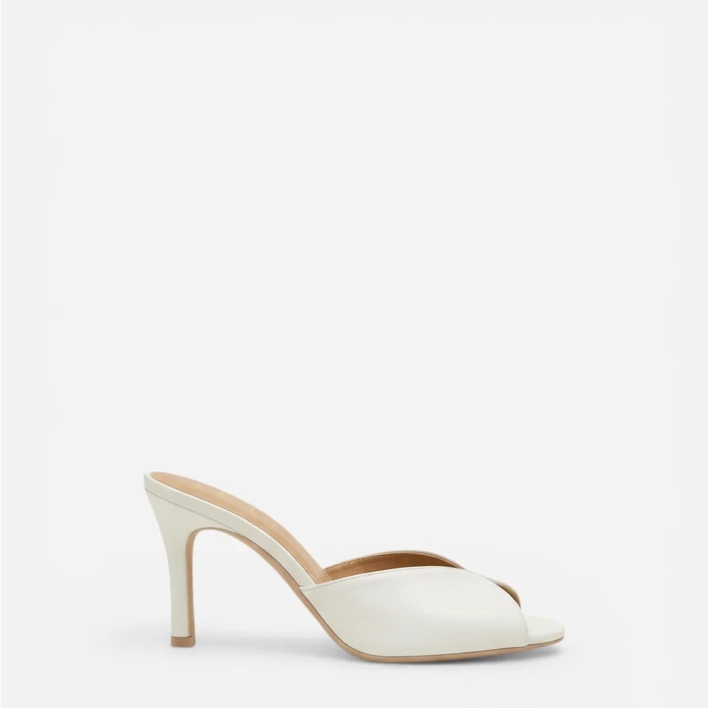 NWT Shop Nou The Mule Ivory Heel - Picture 2 of 3